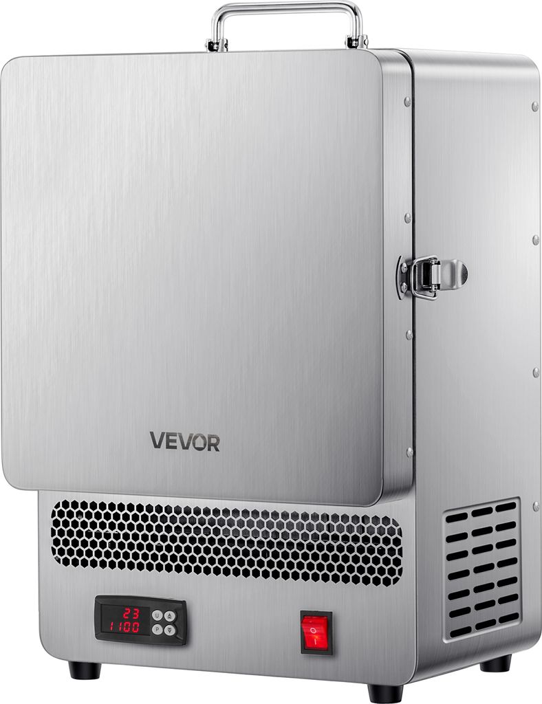 VEVOR Tisch-Schmelzofen 1500 W leistungsstarker elektrischer Ofen 1200 °C maximale Temperatur, Goldschmelzofen aus Edelstahl für Wachsguss Ton-DI...