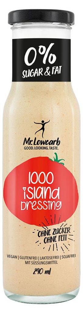 Mr.Lowcarb Dressing 1000 Island (240ml Glas) Immagine del prodotto 