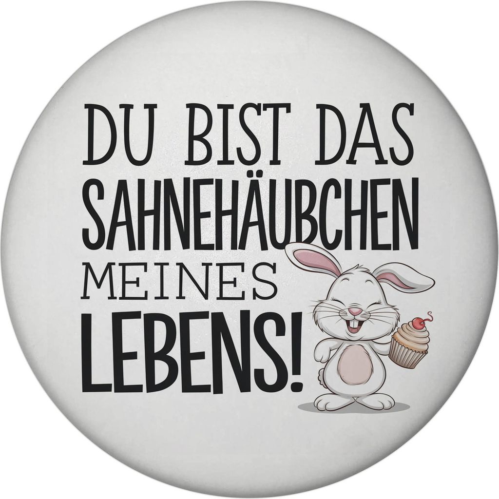 Hase mit Cupcake Magnet mit Flaschenöffner
