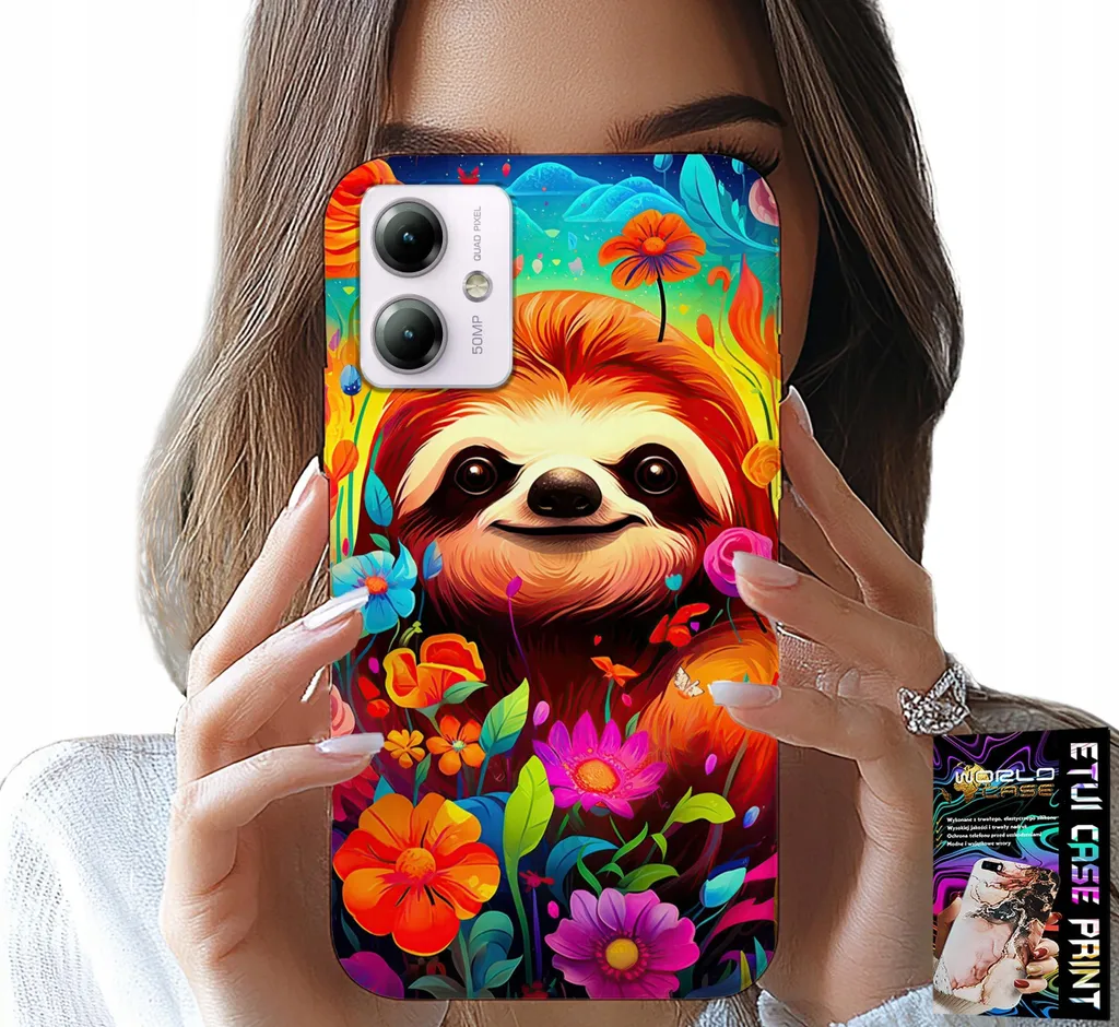 Cover Motorola G14 Regalo Perfetto: Koala Colorati + Vetro Omaggio