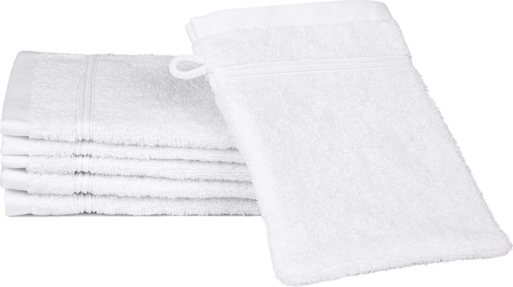 Ross Uni-Walk Handtücher Rubin Waschhandschuh 16x22 cm weiss