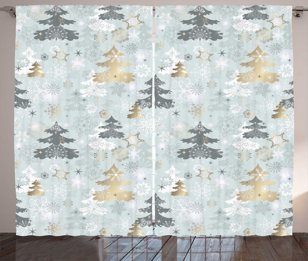 ABAKUHAUS Natur Rustikaler Vorhang, Retro weiche Kiefer, Wohnzimmer Universalband Gardinen mit Schlaufen und Haken, 280 x 225 cm, Blasses Salbeigr...