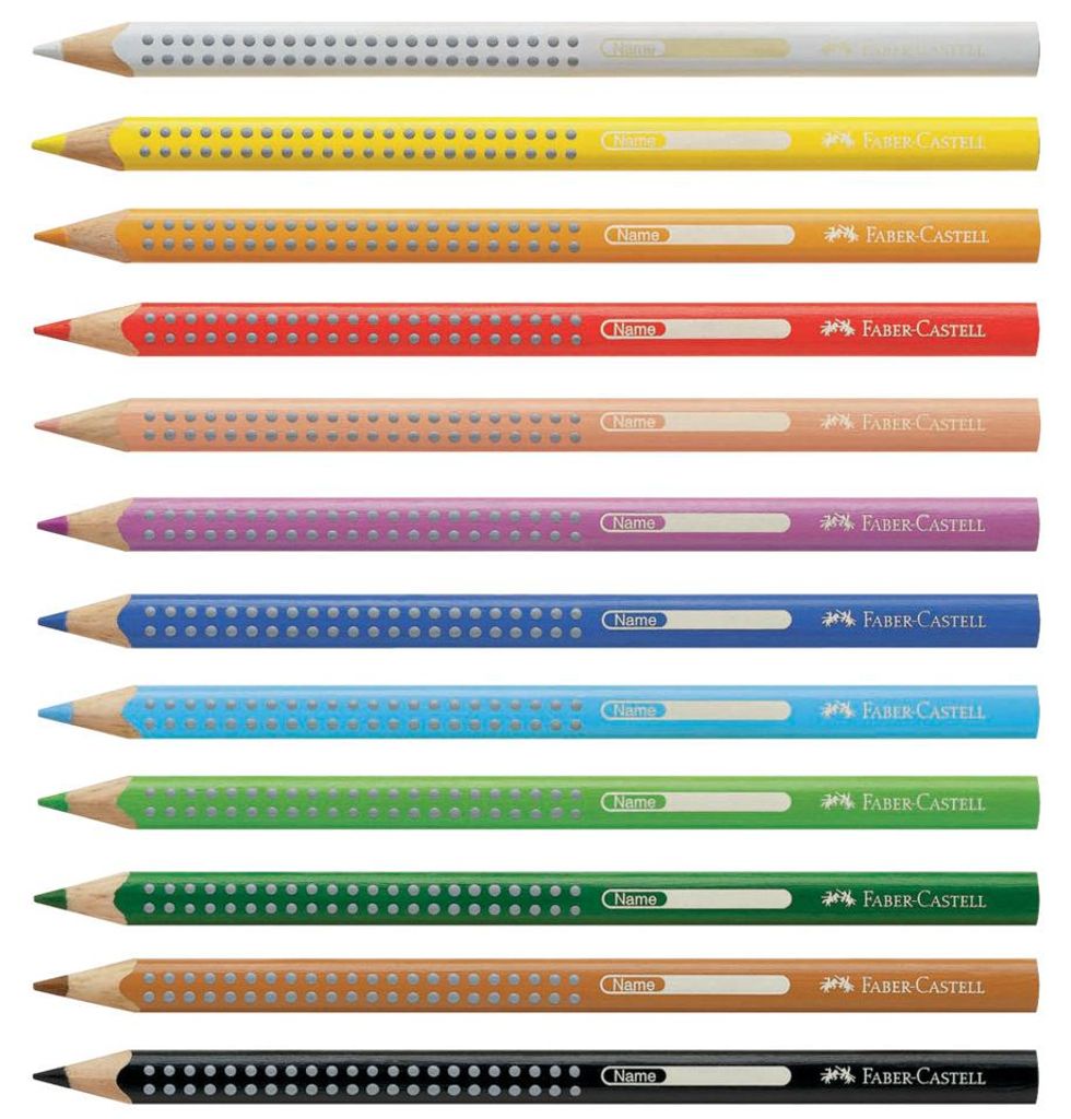 FABER-CASTELL 110901 Lápiz de colores jumbo con agarre - Imagen del producto 