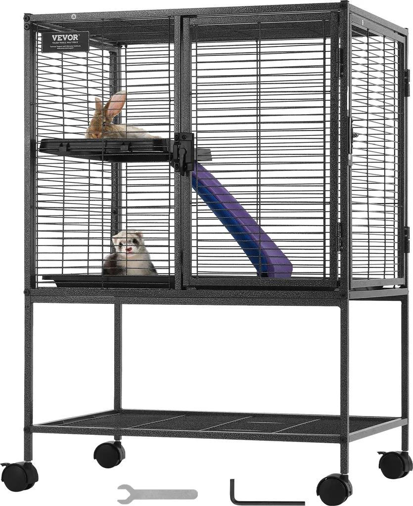 Gabbia Metallo VEVOR 2 Livelli per Piccoli Animali - Offerta Speciale