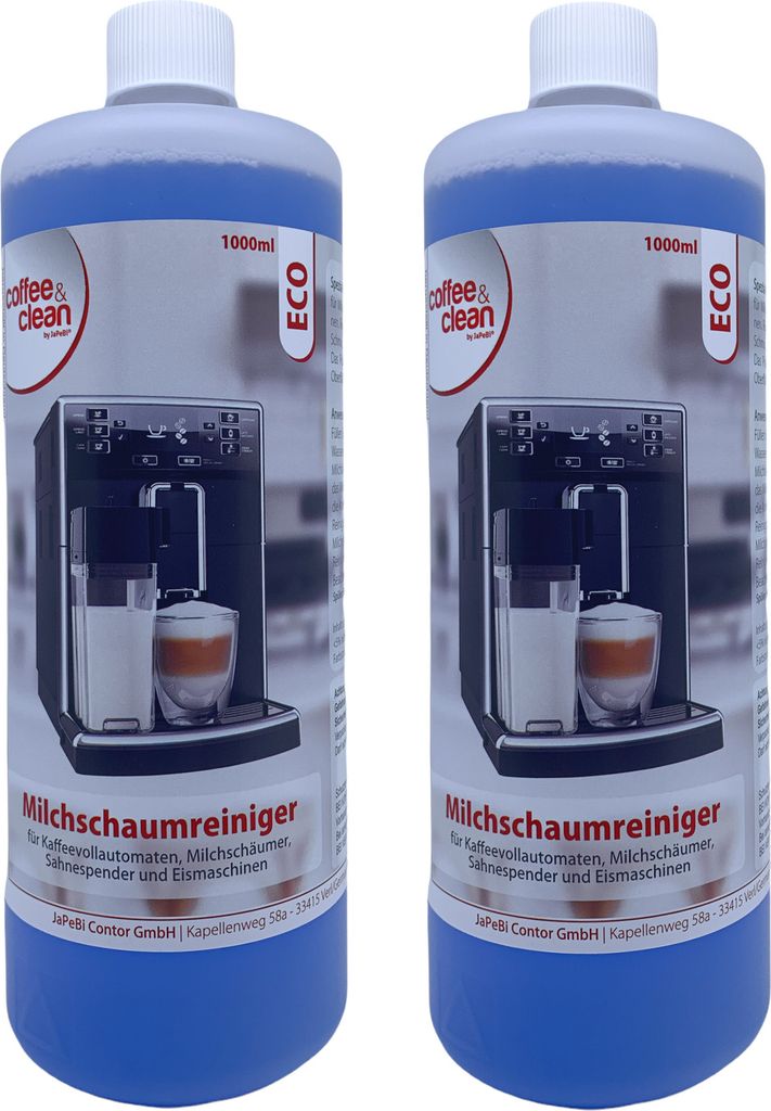 2x 1L Milchschaumreiniger Coffee&Clean by JaPeBi ECO, Produktbild 