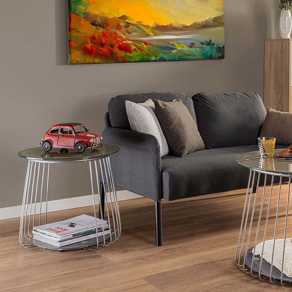 Table basse Rivda finition cappuccino : design minimaliste et robuste - 6