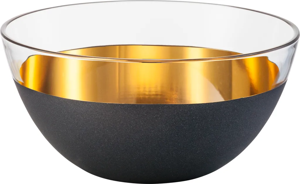 Eisch Cosmo Gold 24cm - Ciotola Artigianale in Cristallo e Oro