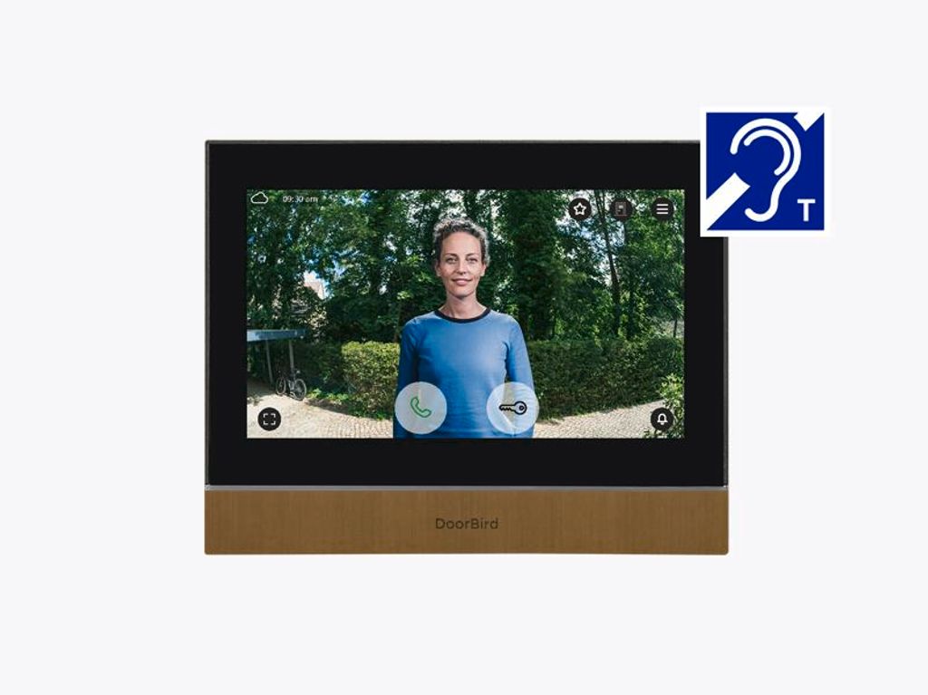 DoorBird A1104T, 17,8 cm (7"), IPS, 1024 x 600 Pixel, Kapazitiv, Schwarz, Bronze, Schnelles Ethernet