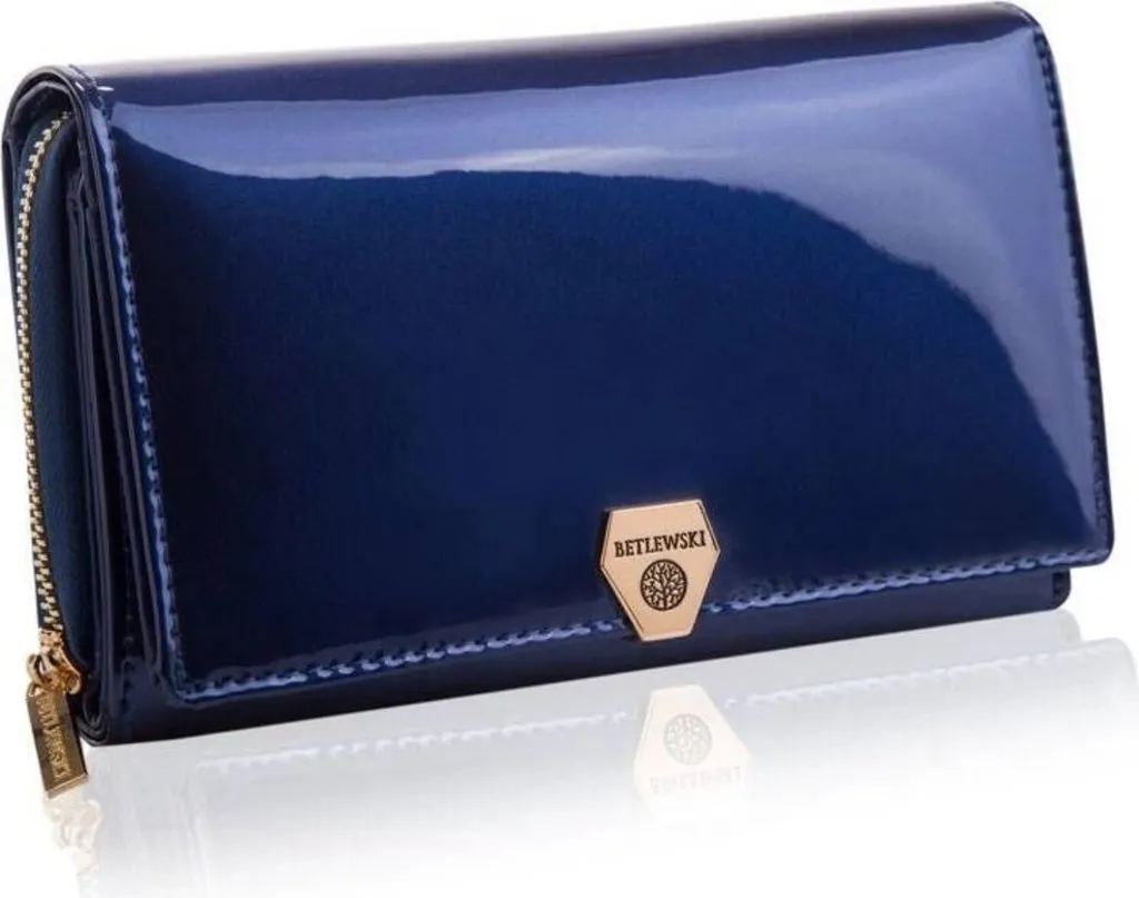 Portafogli Betlewski BPD-VS-513: Un Racconto di Pelle e Tradizione Blu