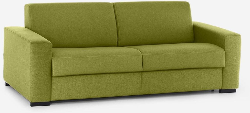 Wasserabweisendes Schlafsofa mit 3D Memory-Matratze 18cm Bormio 180 - Dunkel Grün