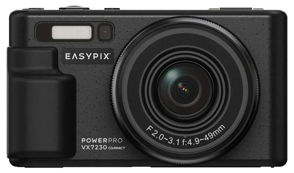 Easypix PowerPro VX7230 Compact Vidéo 4K, 72MP et Écran Flip