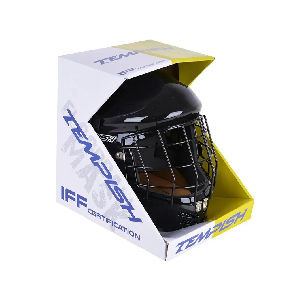 Masque floorball Tempish Hector Jr SR robuste et réglable en noir - 8