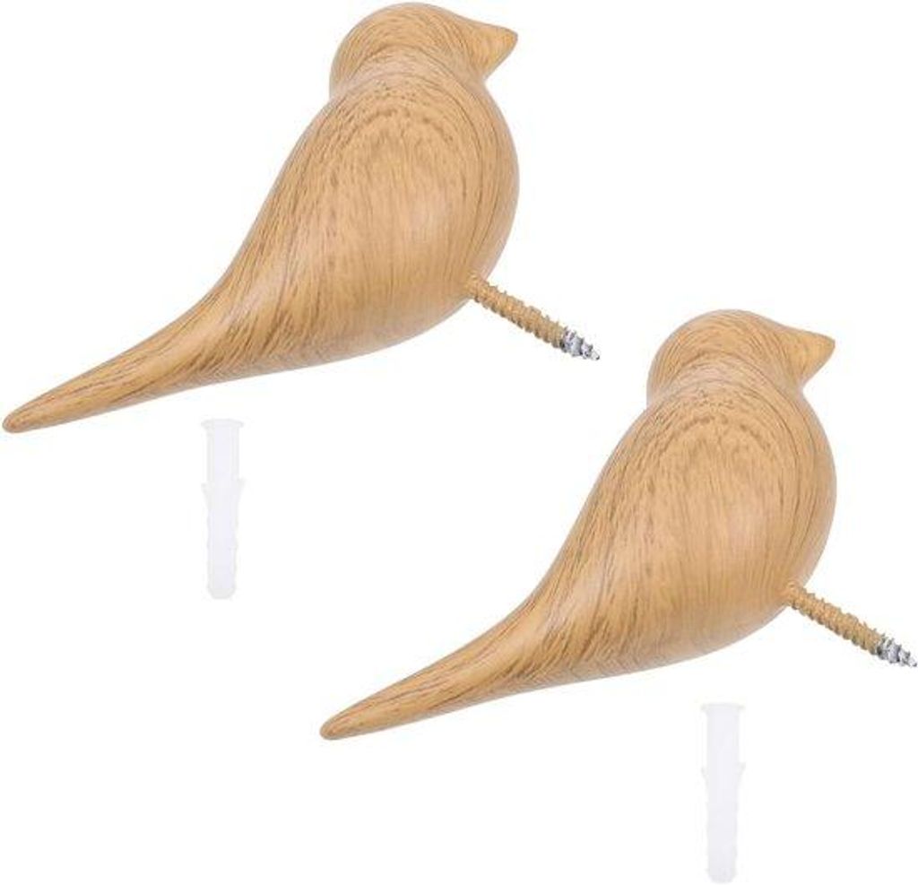 2er Vogel-Formige Wandhalter - Starker Haken - Unisex - Leicht zu Installieren