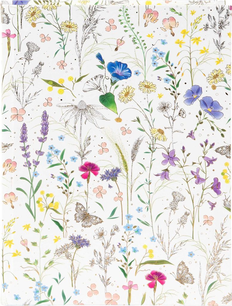 TURNOWSKY 64 574 Notizbuch Summer Meadow white - A5, 200 Seiten, blanko