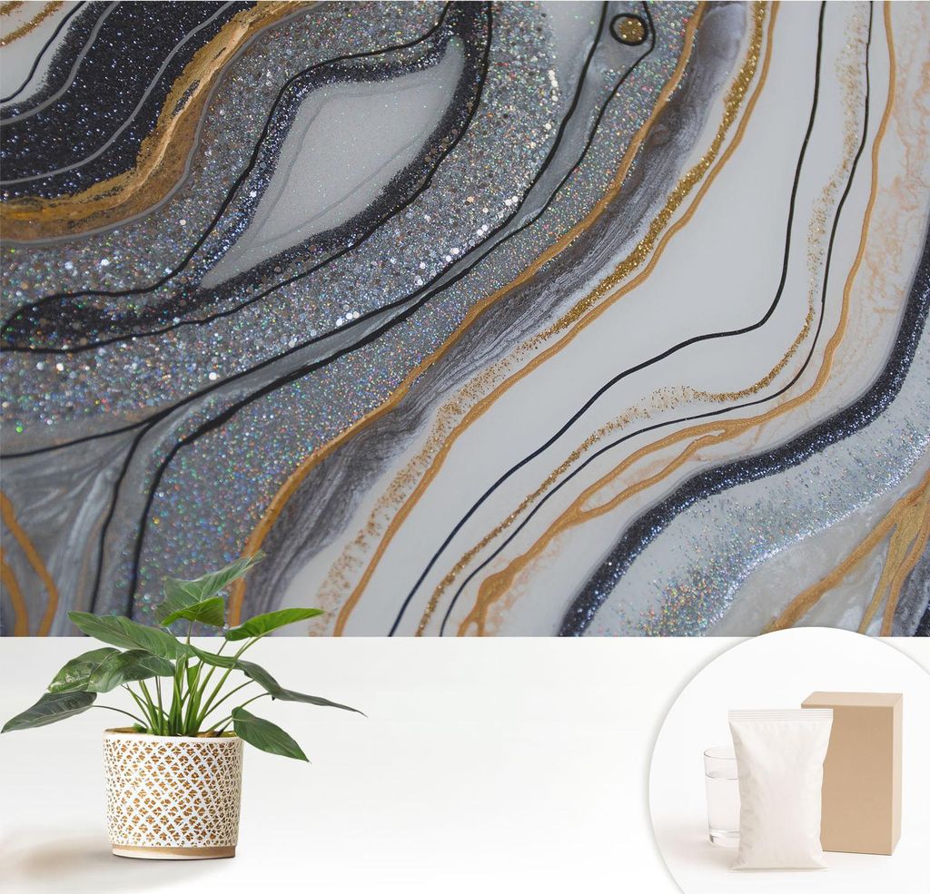 Fototapete - 152x104 cm - Tapete - Wandtapete - Wandbilder - Dekofolie - Tapete Folie - Wand - Dekoration - Wohnzimmer - Steinwellen