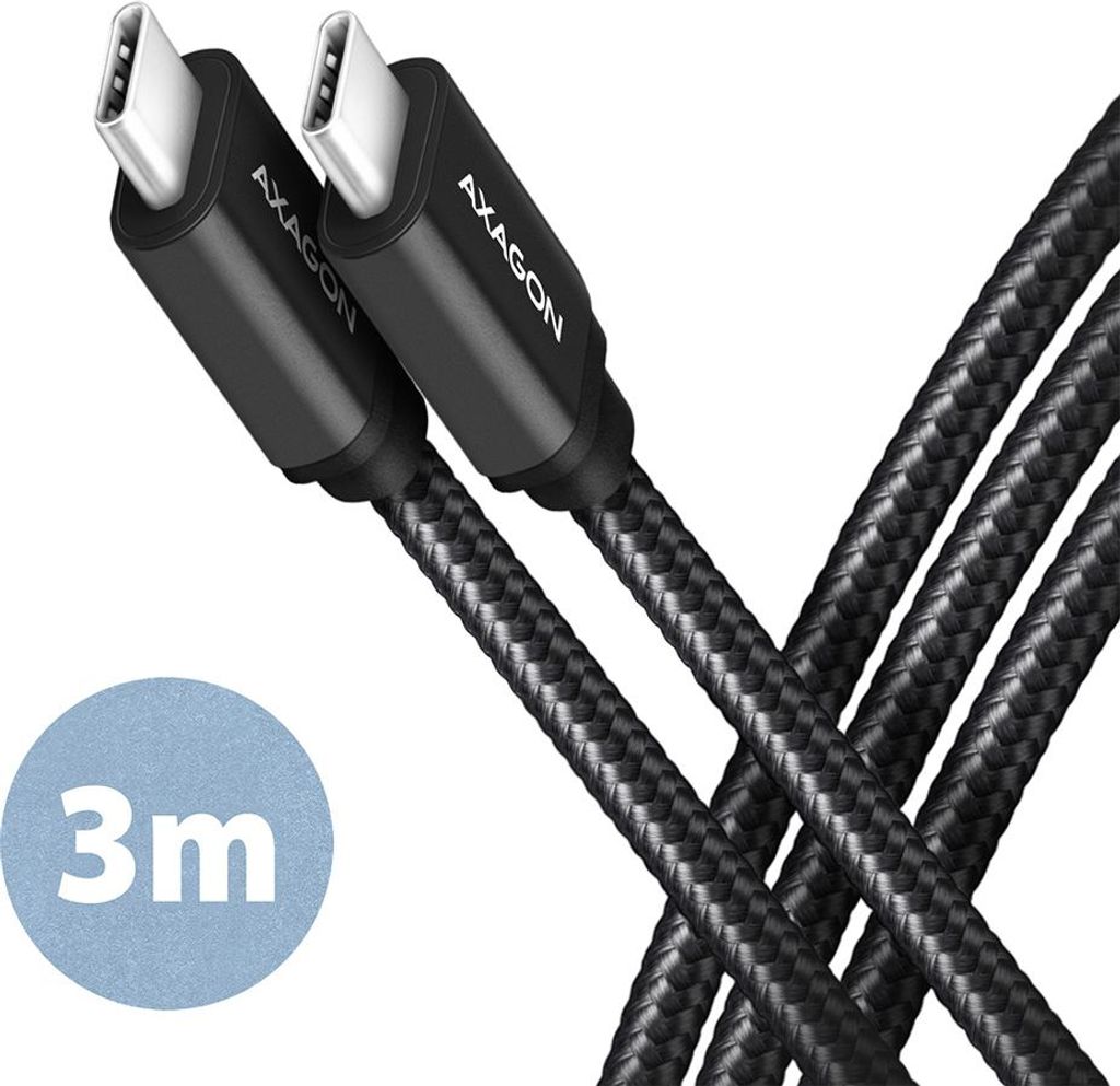 AXAGON Axagon BUCM3-CM30AB USB-Kabel USB 3.2 Gen 1 (3.1 Gen 1) 3 m USB C Schwarz