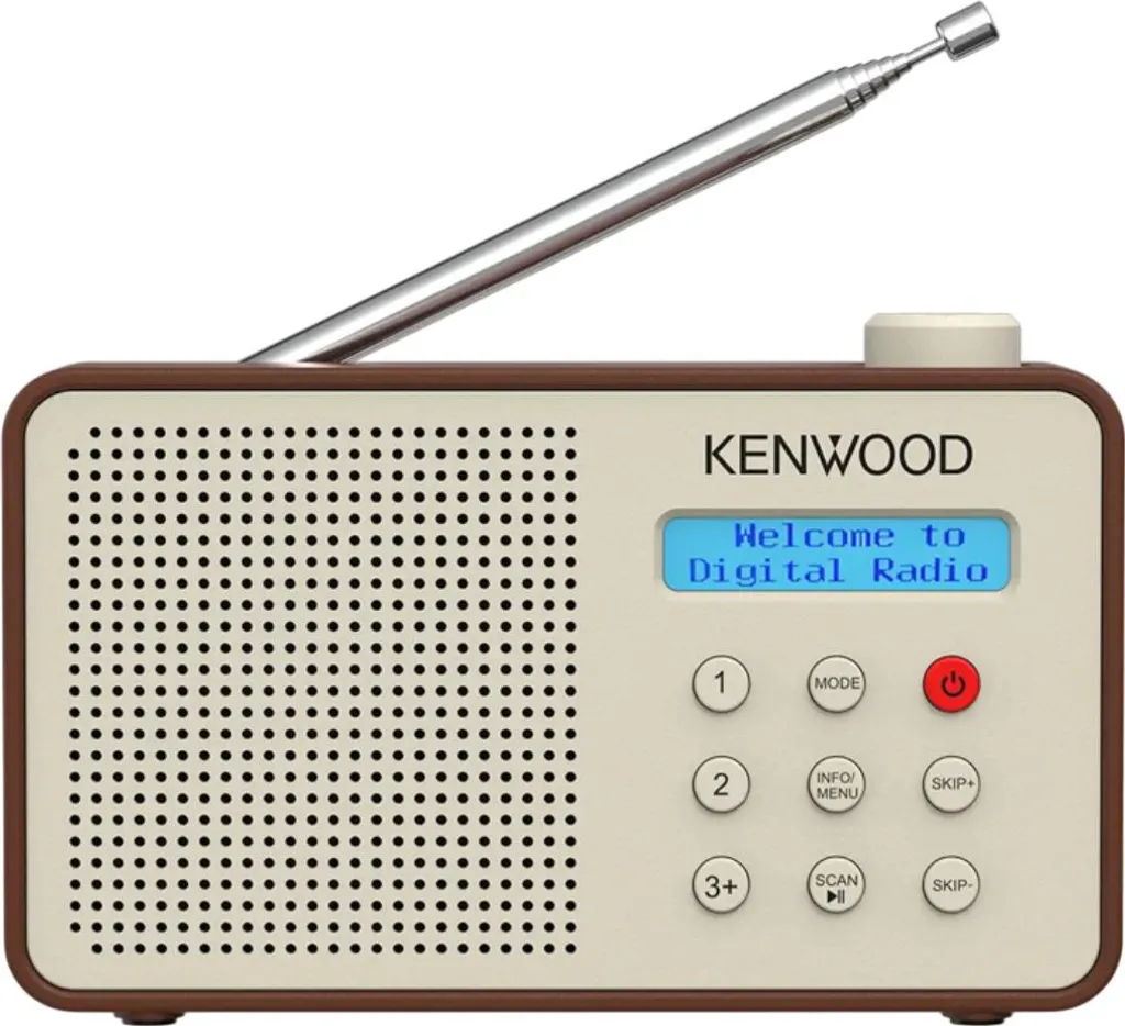 Kenwood CR-M25DAB-T Radio portable DAB+ et FM avec alerte ASA Mocca