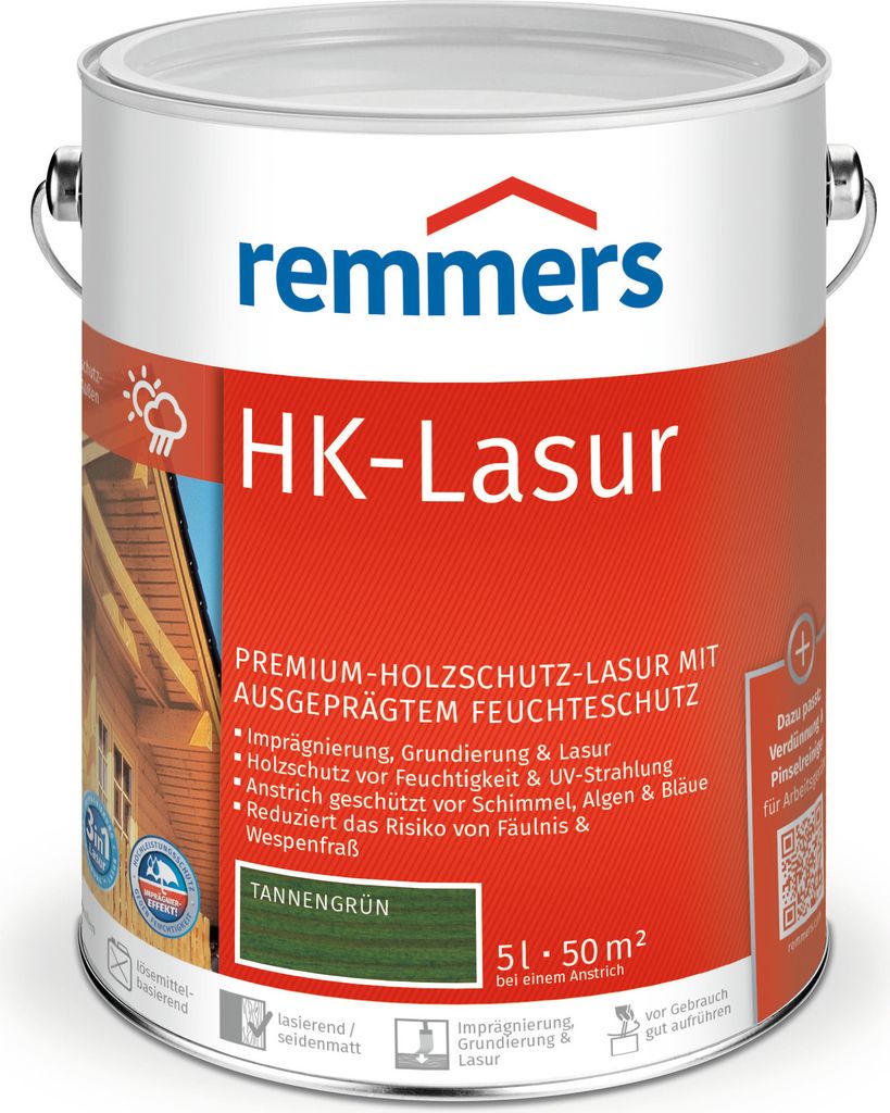 Remmers HK-Lasur 5 L Eimer Tannengrün Obrázok produktu 