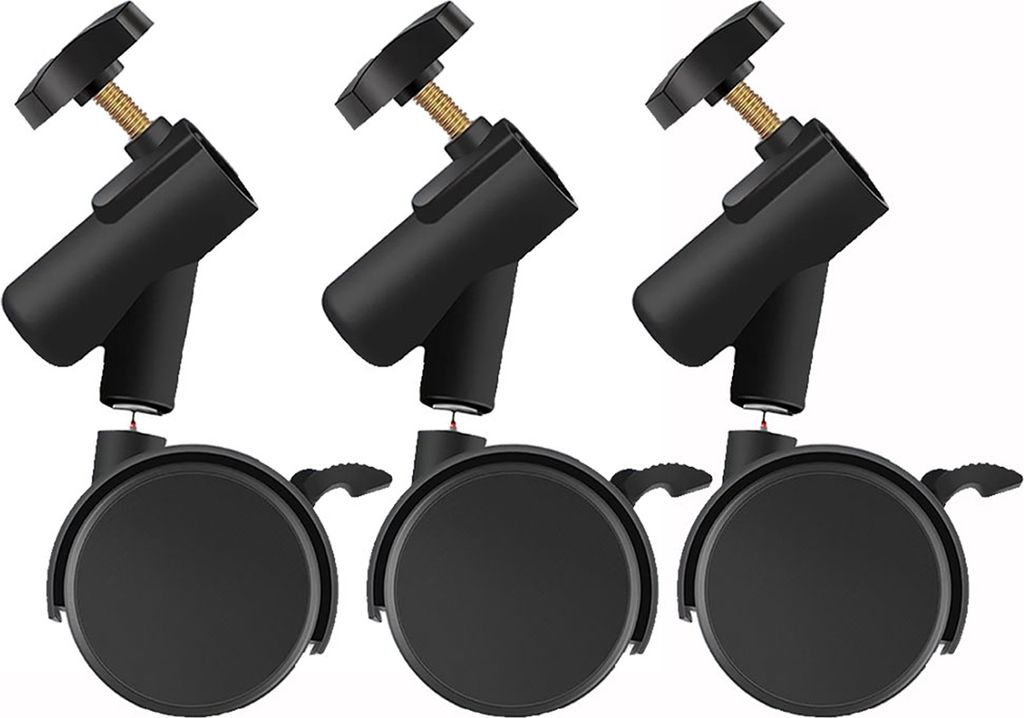 3 teile/satz Flexible Lenkrollen Raeder mit 16mm Durchmesser Befestigungsloecher fuer Fotografie Licht Stand Stativ Raeder