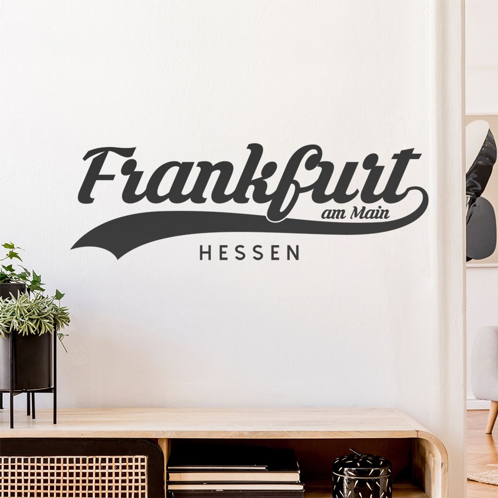 Frankfurt am Main Hessen Wandtattoo Wandaufkleber Wall Sticker - Dekoration, Küche, Wohnzimmer, Schlafzimmer, Badezimmer