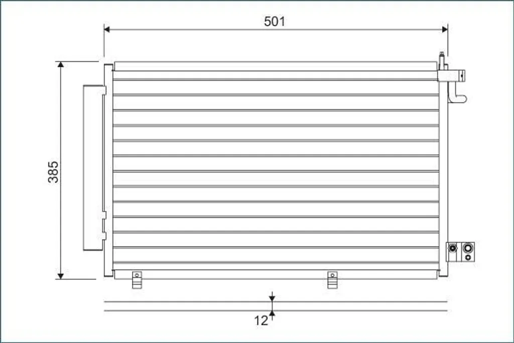 Condenseur de climatisation pour Ford Fiesta VI : remplacez l'OE 1513108