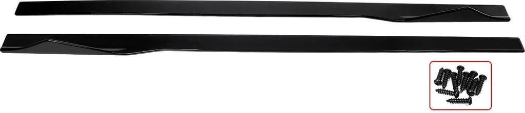 Kit de panneaux latéraux noir brillant pour rénovation esthétique auto