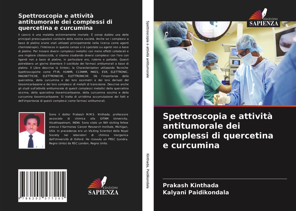 Spettroscopia e attività antitumorale dei complessi di quercetina e curcumina
