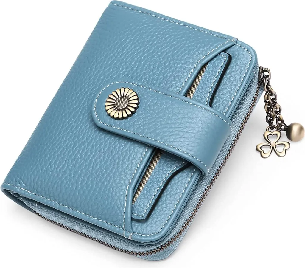 Regalo Donna: Portafoglio in Vera Pelle Piccolo con Blocco RFID