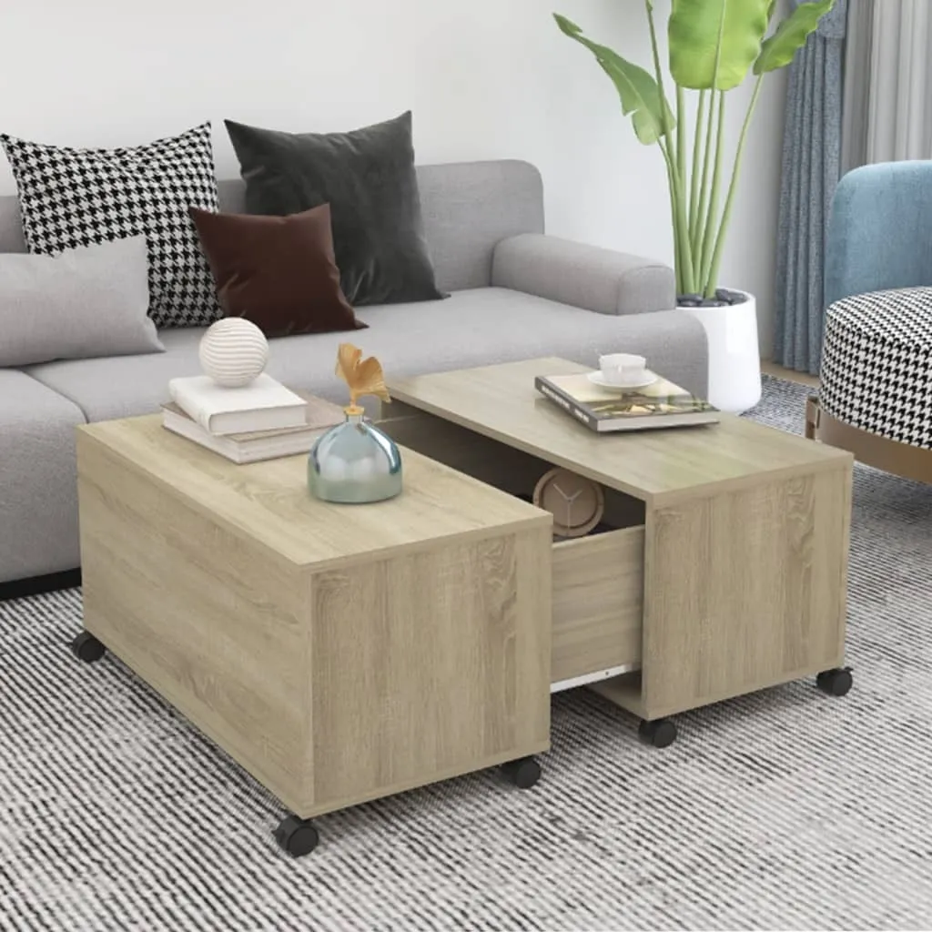Tavolino Quadrato 75x75 Rovere Sonoma Maison Exclusive | Design 38cm