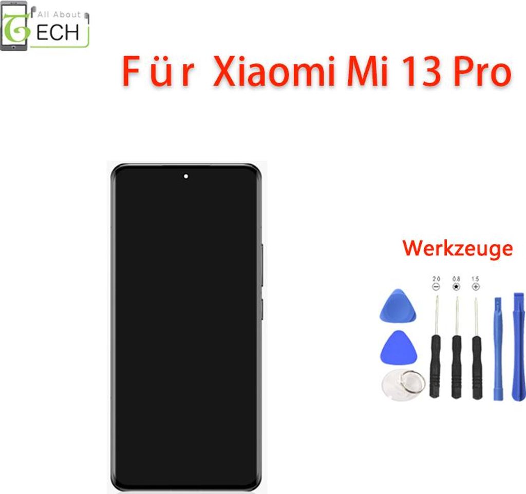 Original Xiaomi Mi 13 Pro 2210132G LCD Display mit Rahmen Produktbild 