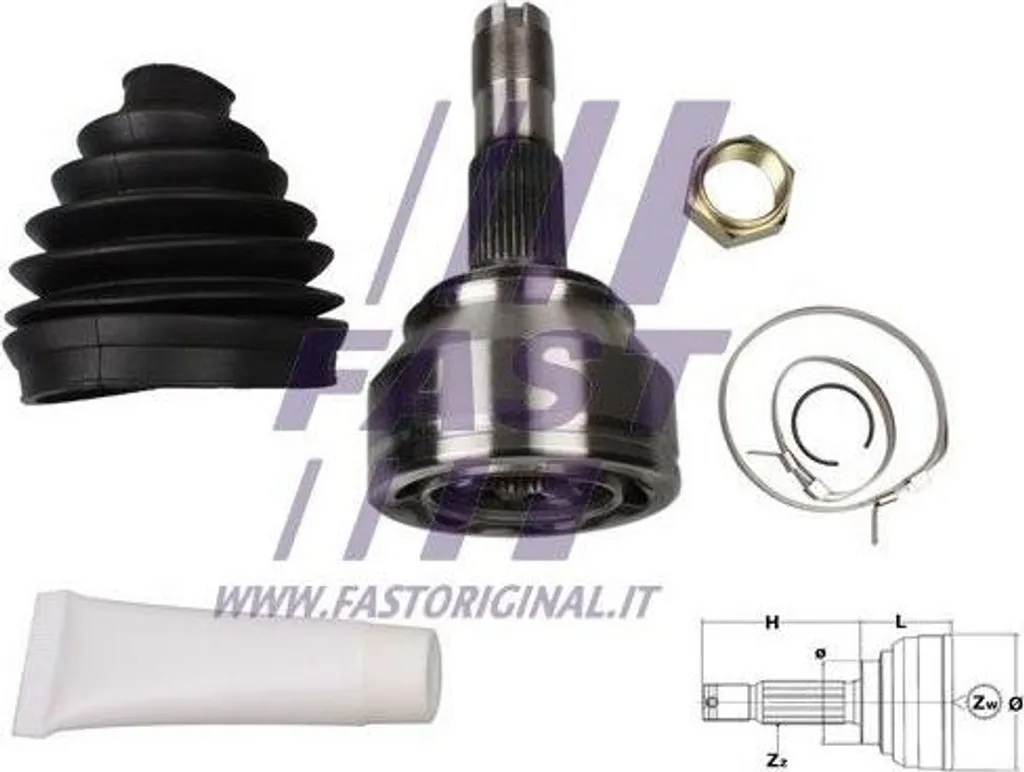Stopper les fuites de cardan : Kit joints FAST FT25078K pour Ducato OE
