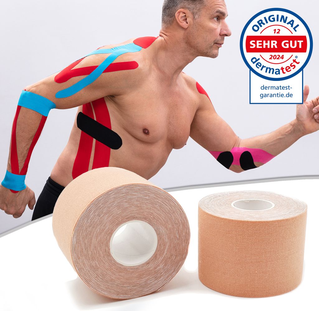 axion®  Kinesiologie-Tape 5cm x 5m - 2 Rollen - Produktbild 