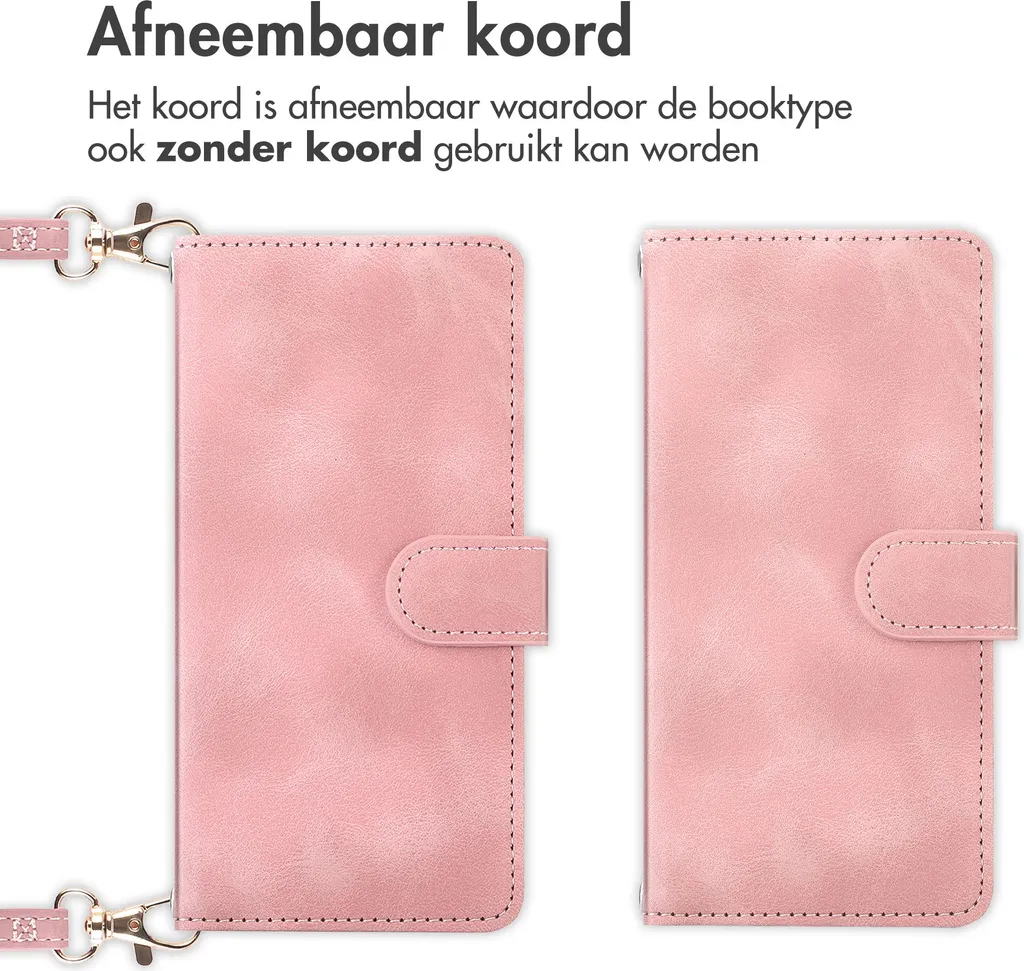 Cover Motorola Edge 70 Rosa con Tracolla: imoshion Bookcase Trendy - 2