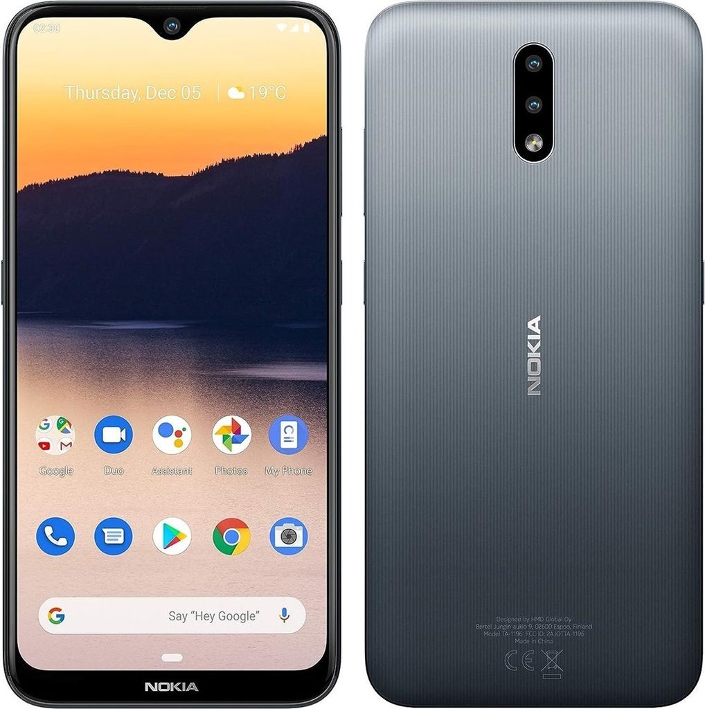 Nokia 2.3 Handy  15,7cm (6,2 Zoll) Charcoal, Dual-SIM, 2GB, Produktbild 