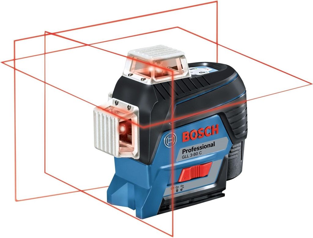 Bosch GLL 3-80 C Professional, 30 m, 0,2 mm/m, 4°, 120 m, Zdjęcie produktu 