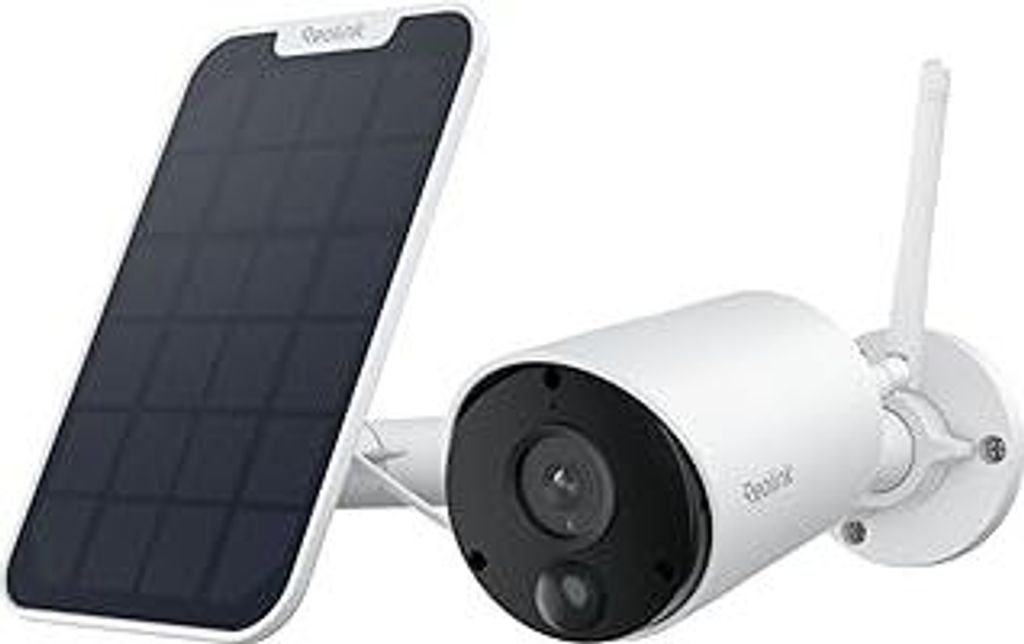 Reolink 5MP Überwachungskamera Aussen Akku, Kabellose Solar WLAN Kamera Outdoor mit PIR- & KI-Erkennung, 2,4GHz Wi-Fi, IR-Nachtsicht, 2-Wege-Audio...