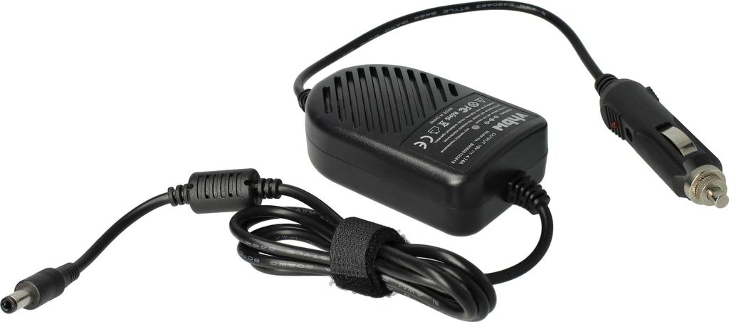 vhbw KFZ-Ladekabel Ersatz für Lite-On PA-1750-02, LC-T2801-006, PA-1900-04, PA-1900-05 für Notebook - 12V Ladegerät Schwarz 4,74 A