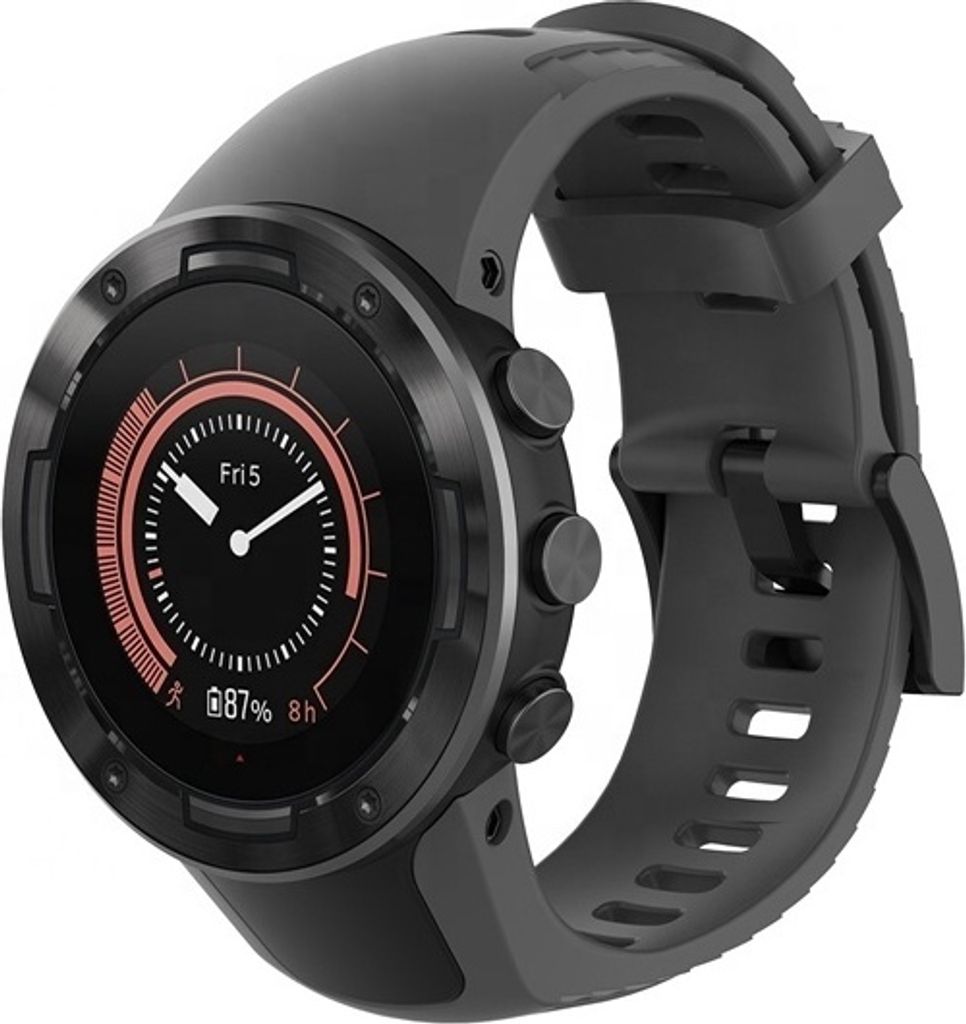Strap-it Suunto 5 Silikonarmband (Grau)