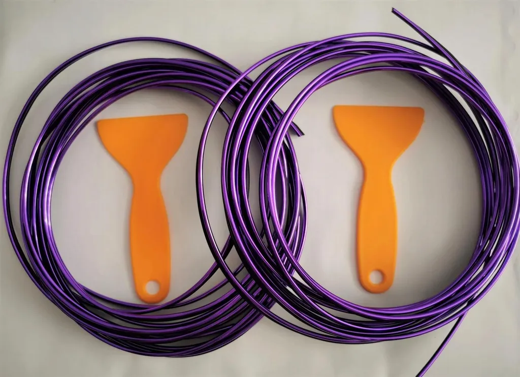 2X5 Mètres Bandes Décoratives Auto Tuning Autocollantes Chrome Universel