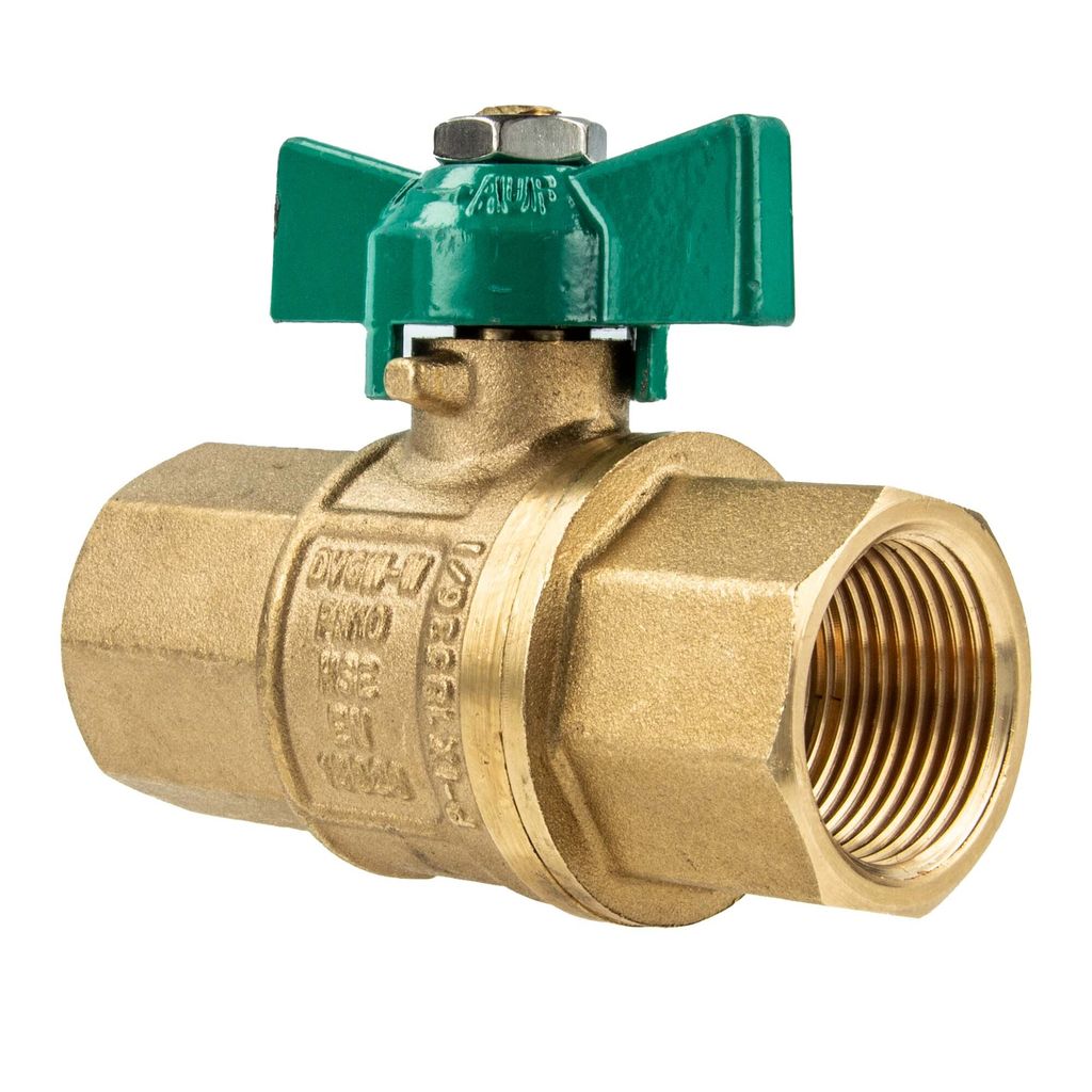 UNIWATER Trinkwasser-Kugelhahn mit Flügelgriff beids.Innengewinde Rp 3/4 Zoll (DN 20) Typ 1447