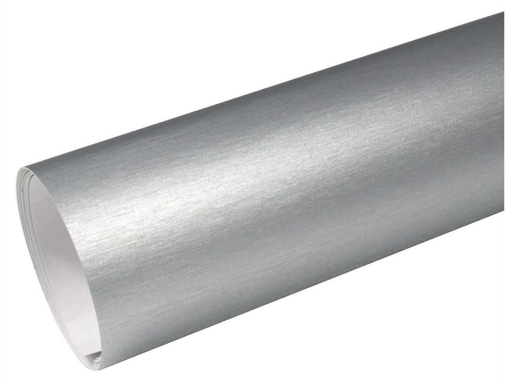 (9,86€/m²) Rapid Teck® Premium Autofolie Chrom Brushed Produktbild 