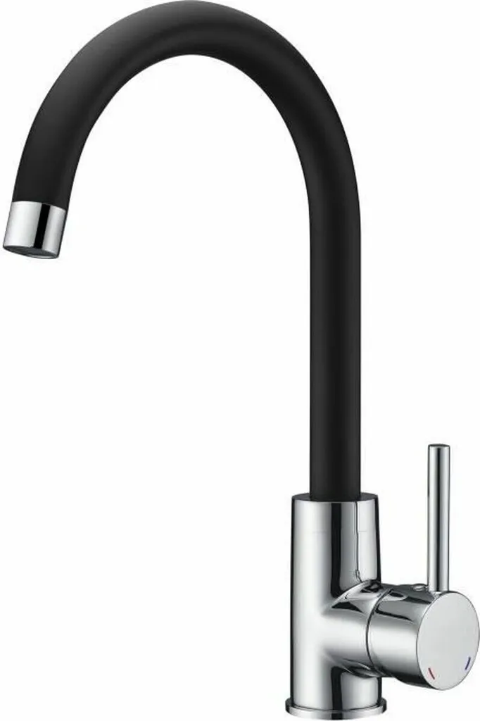 Miscelatore Cucina Nero Rousseau Ilo 4270668 - Design Contemporaneo