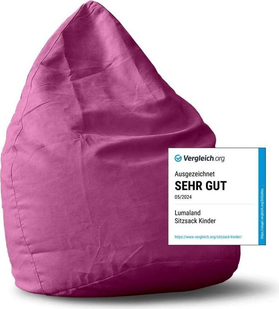 Lumaland Luxury XL Sitzsack stylischer Beanbag - 120L Produktbild 