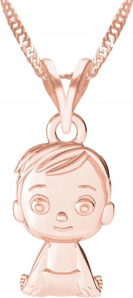 Collana Boy Argento 925 Placcato Oro Rosa 52 cm | Gioielleria Artigianale
