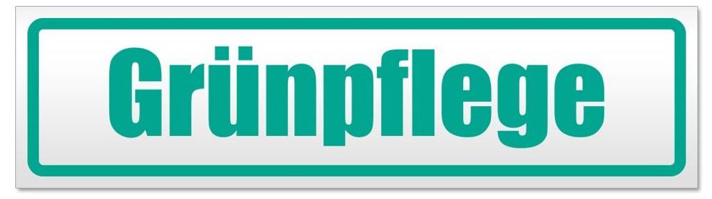 Kiwistar - Autoaufkleber - Türkis - 45 x 12 cm - Grünpflege - Hinweis Aufkleber Sticker für Auto, Kfz, Fahrrad, PKW, LKW