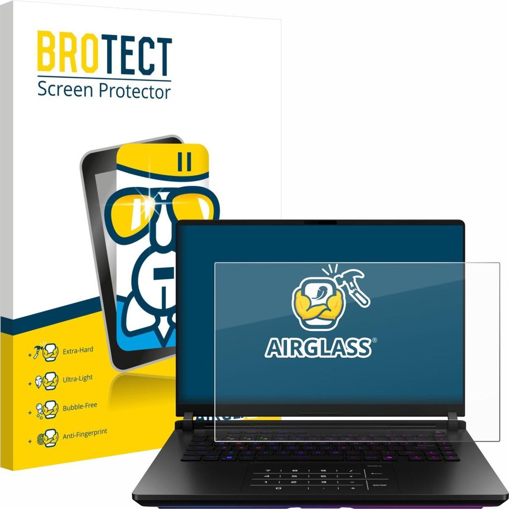 BROTECT Schutzglas für ASUS ROG Strix SCAR 18 2025 Schutzfolie Panzer Folie Glas Display Schutz klar