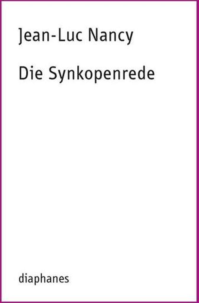 Die Synkopenrede