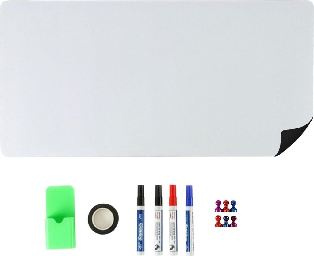 Magnetische Whiteboard-Folie mit Zubehörset