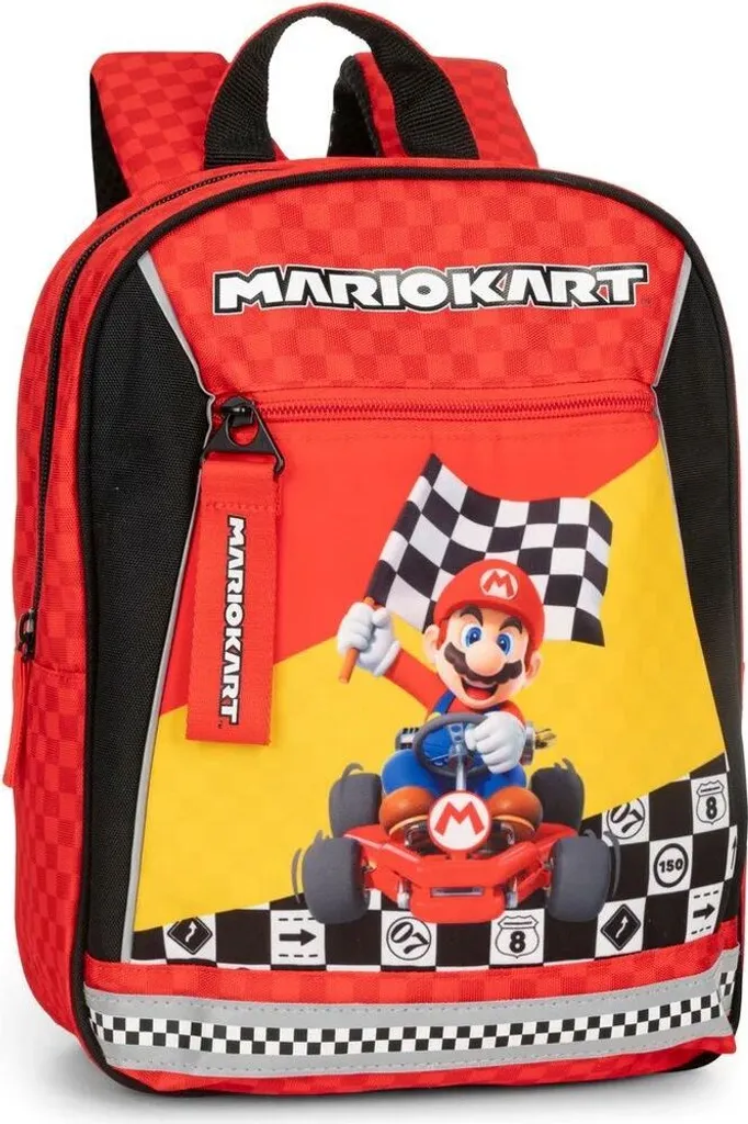 Zaino Mario Kart 23x30x10 cm - Zainetto Ufficiale Scuola Materna