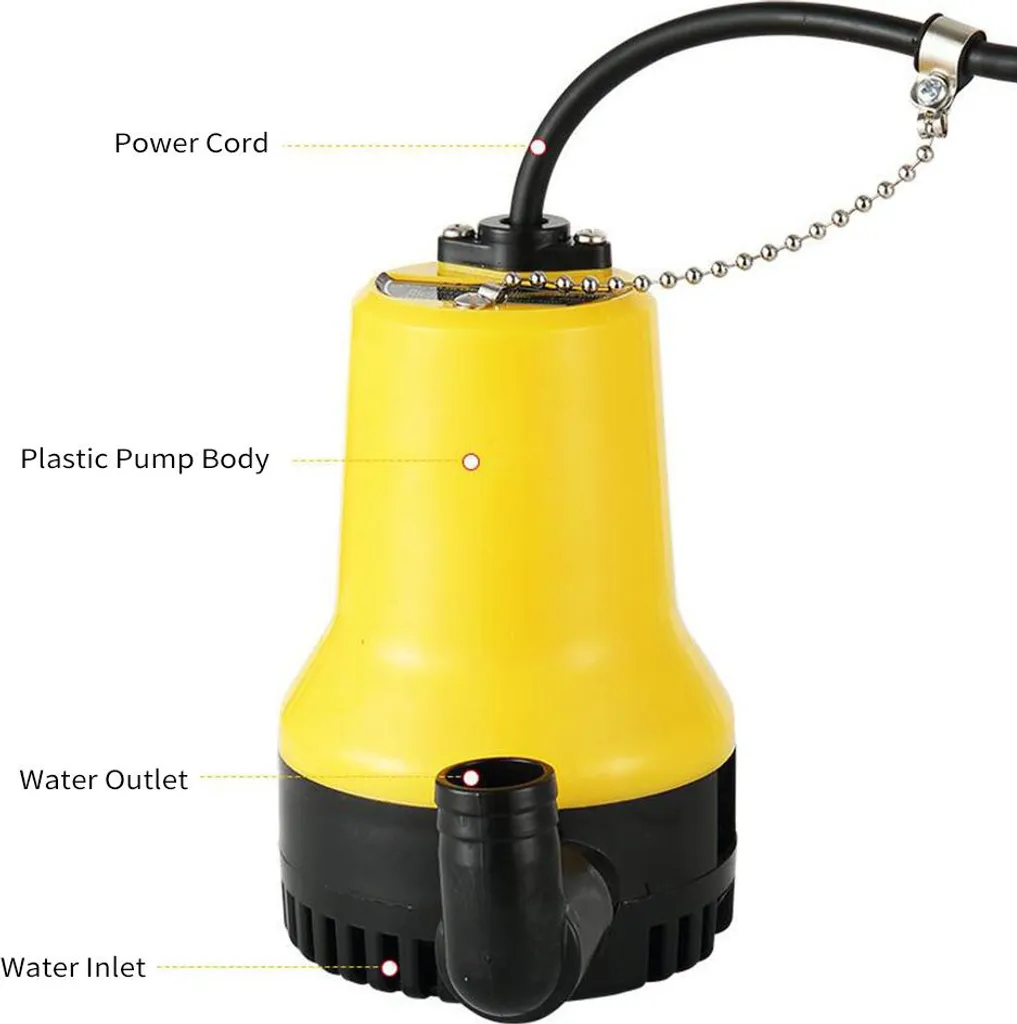 Pompa Acqua 24V per Laghetto e Piscina | Portatile e Facile da Usare - 4